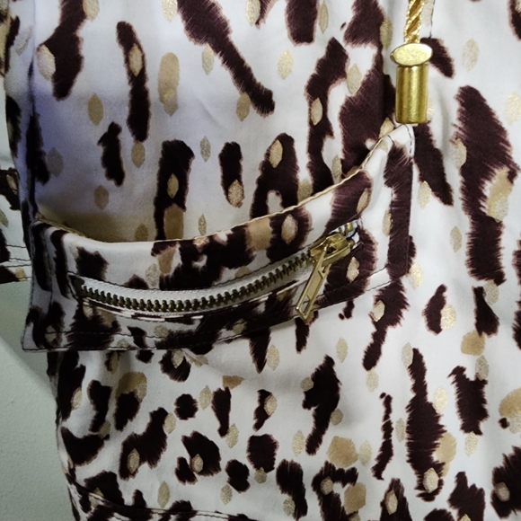 Just B leopard animal print jacket 80's style classy leopard print large y2k - Picture 12 of 15